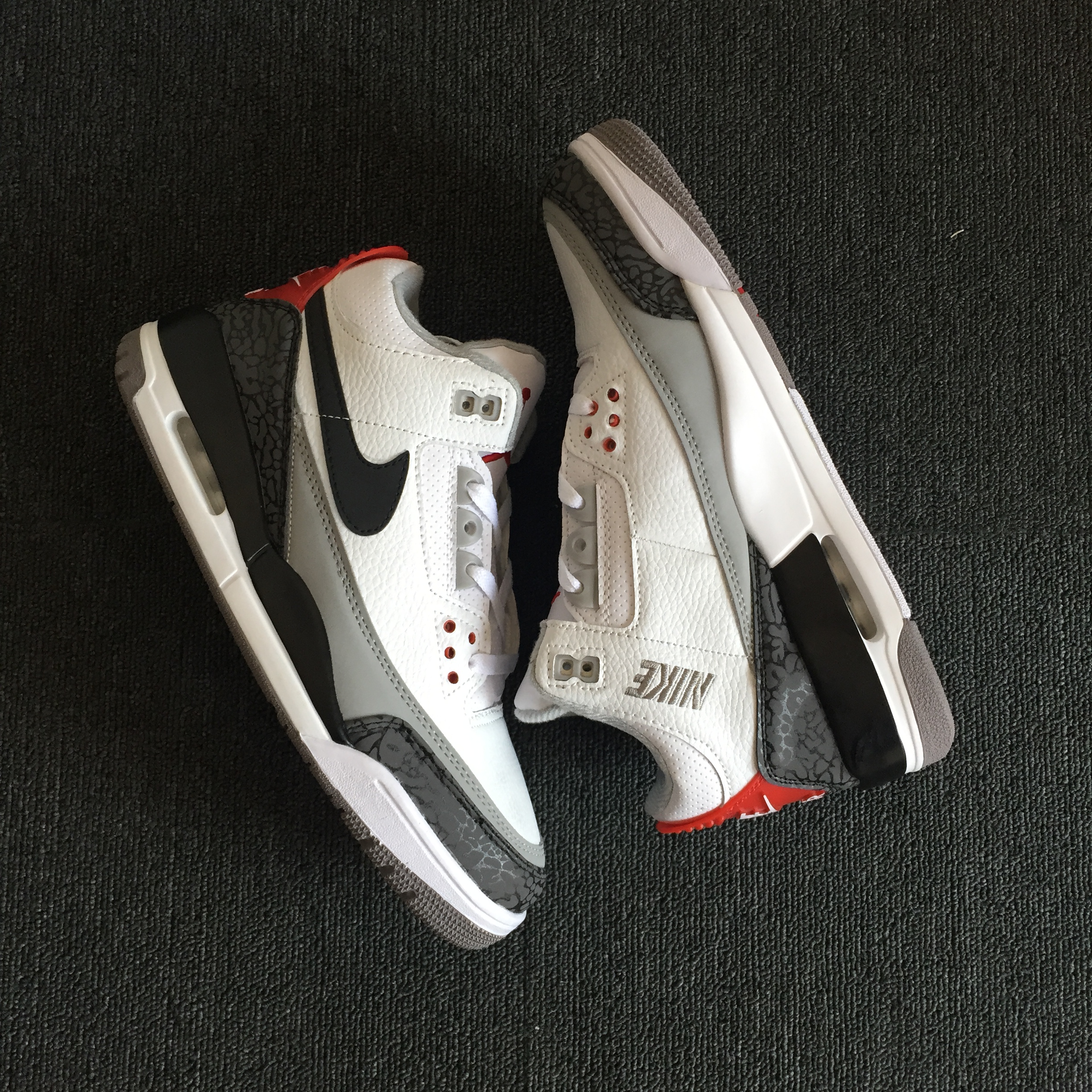 Air Jordan 3 Tinker AJ3 White Black Grey Shoes